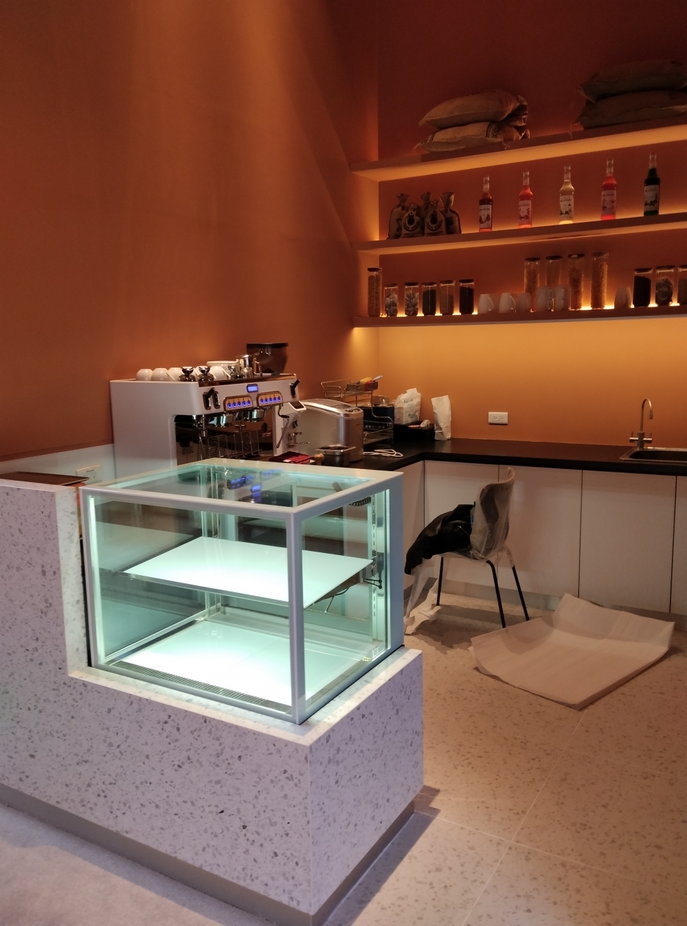 直角2.5尺2層蛋糕展示櫃